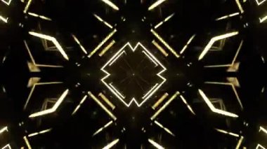 Renkli simetriyle gezgin kaleydoskop hareketi