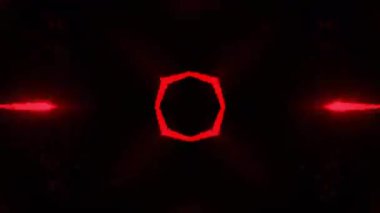 Renkli simetriyle gezgin kaleydoskop hareketi