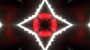 Renkli simetriyle gezgin kaleydoskop hareketi