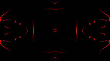 Renkli simetriyle gezgin kaleydoskop hareketi