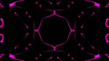 Renkli simetriyle gezgin kaleydoskop hareketi