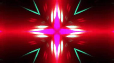 Renkli simetriyle gezgin kaleydoskop hareketi