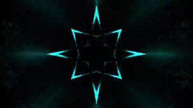 Renkli simetriyle gezgin kaleydoskop hareketi