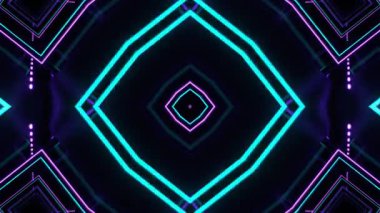 Renkli simetriyle gezgin kaleydoskop hareketi