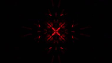 Renkli simetriyle gezgin kaleydoskop hareketi