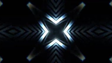 Renkli simetriyle gezgin kaleydoskop hareketi