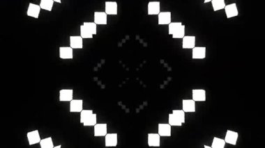 Renkli simetriyle gezgin kaleydoskop hareketi