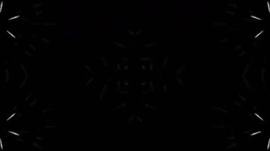 Renkli simetriyle gezgin kaleydoskop hareketi