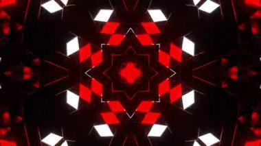 Renkli simetriyle gezgin kaleydoskop hareketi