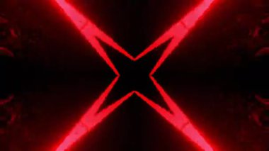 Renkli simetriyle gezgin kaleydoskop hareketi