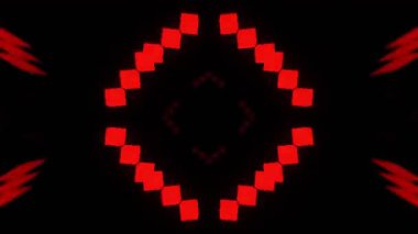 Renkli simetriyle gezgin kaleydoskop hareketi