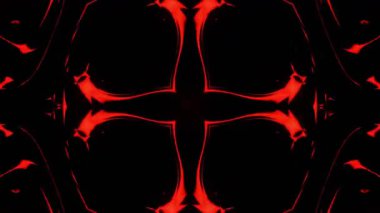 Renkli simetriyle gezgin kaleydoskop hareketi