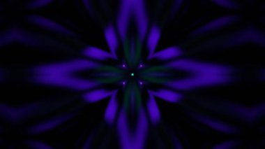 Renkli simetriyle gezgin kaleydoskop hareketi