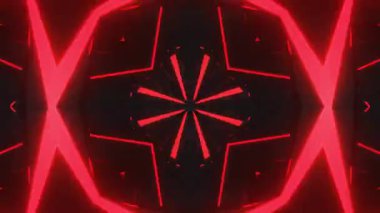 Renkli simetriyle gezgin kaleydoskop hareketi