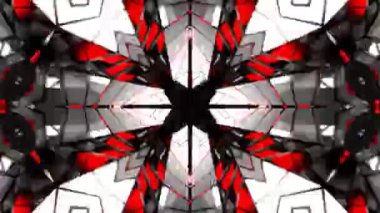 Renkli simetriyle gezgin kaleydoskop hareketi