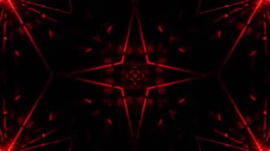 Renkli simetriyle gezgin kaleydoskop hareketi