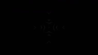 Renkli simetriyle gezgin kaleydoskop hareketi