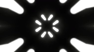 Renkli simetriyle gezgin kaleydoskop hareketi