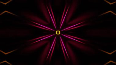 Renkli simetriyle gezgin kaleydoskop hareketi