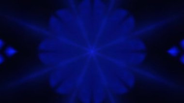 Renkli simetriyle gezgin kaleydoskop hareketi