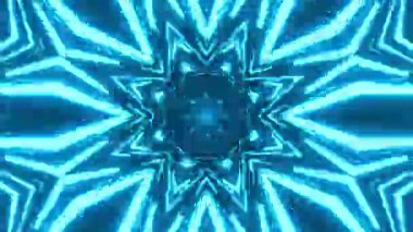 Renkli simetriyle gezgin kaleydoskop hareketi