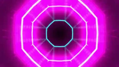 Renkli simetriyle gezgin kaleydoskop hareketi