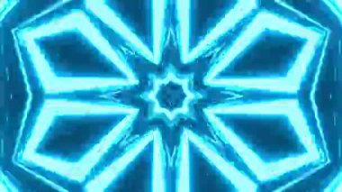 Renkli simetriyle gezgin kaleydoskop hareketi