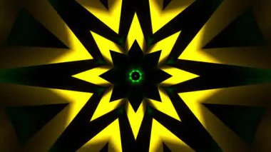 Renkli simetriyle gezgin kaleydoskop hareketi