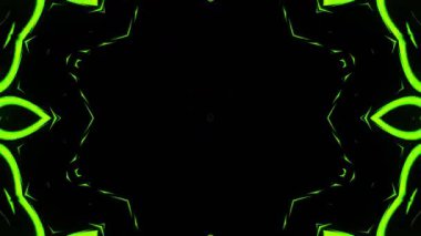 Renkli simetriyle gezgin kaleydoskop hareketi