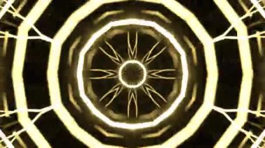 Renkli simetriyle gezgin kaleydoskop hareketi