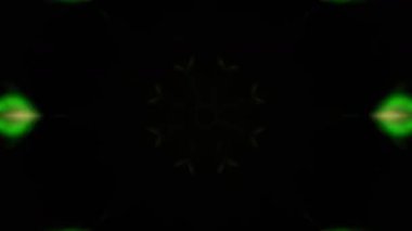 Renkli simetriyle gezgin kaleydoskop hareketi