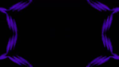 Renkli simetriyle gezgin kaleydoskop hareketi