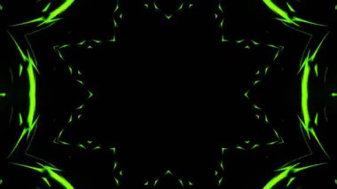 Renkli simetriyle gezgin kaleydoskop hareketi