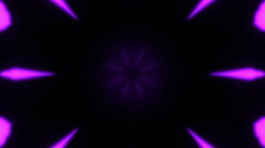 Renkli simetriyle gezgin kaleydoskop hareketi