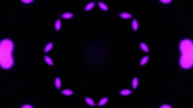 Renkli simetriyle gezgin kaleydoskop hareketi