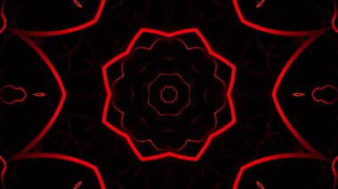 Renkli simetriyle gezgin kaleydoskop hareketi