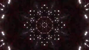 Renkli simetriyle gezgin kaleydoskop hareketi