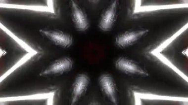 Renkli simetriyle gezgin kaleydoskop hareketi