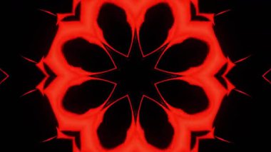 Renkli simetriyle gezgin kaleydoskop hareketi