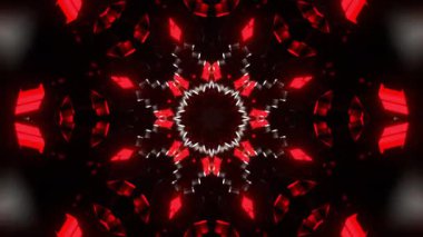 Renkli simetriyle gezgin kaleydoskop hareketi