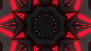 Renkli simetriyle gezgin kaleydoskop hareketi