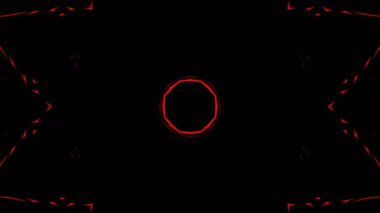 Renkli simetriyle gezgin kaleydoskop hareketi