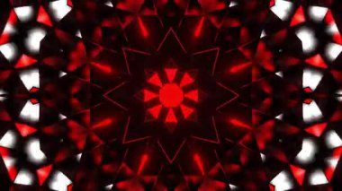 Renkli simetriyle gezgin kaleydoskop hareketi