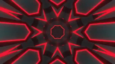 Renkli simetriyle gezgin kaleydoskop hareketi