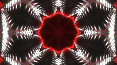 Renkli simetriyle gezgin kaleydoskop hareketi