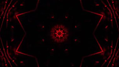 Renkli simetriyle gezgin kaleydoskop hareketi