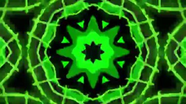 Renkli simetriyle gezgin kaleydoskop hareketi