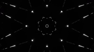 Renkli simetriyle gezgin kaleydoskop hareketi