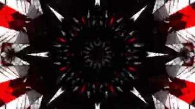 Renkli simetriyle gezgin kaleydoskop hareketi