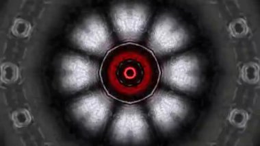 Renkli simetriyle gezgin kaleydoskop hareketi